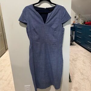 Banana Republic Classic Blue Midi Dress